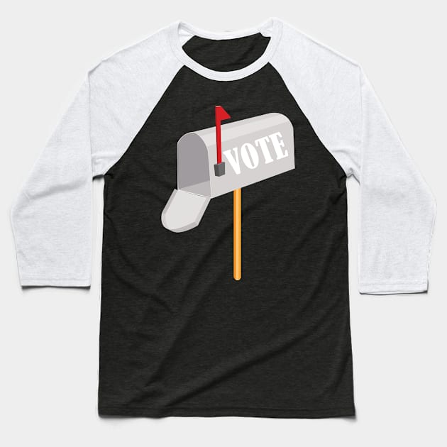 Vote Mail In Ballot Baseball T-Shirt by Maries Papier Bleu